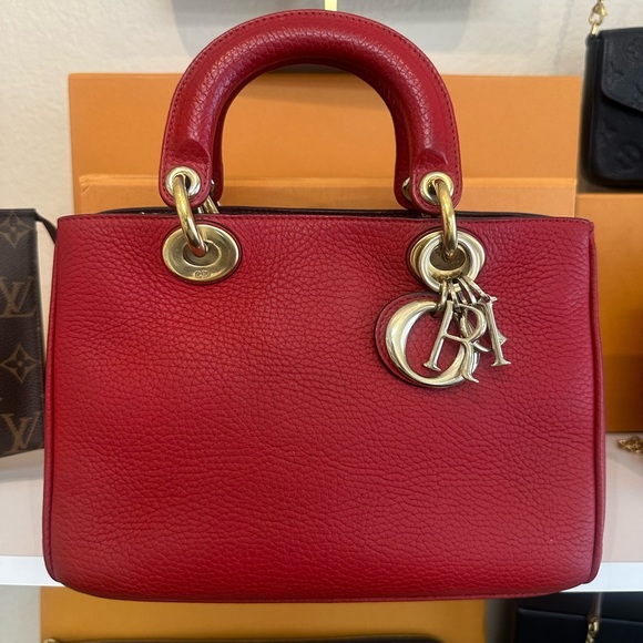 Dior Handbags - Dior Cherry Red Leather Bag
